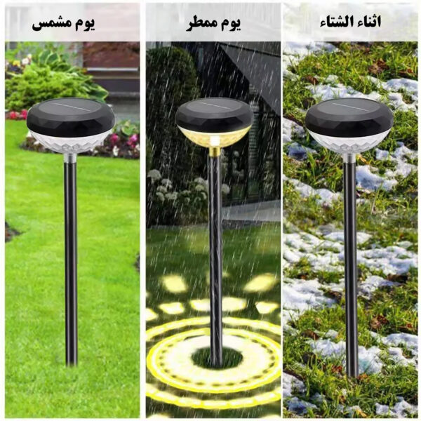 ⁦Solar powered circular lighting for gardens and businesses⁩ - الصورة ⁦5⁩