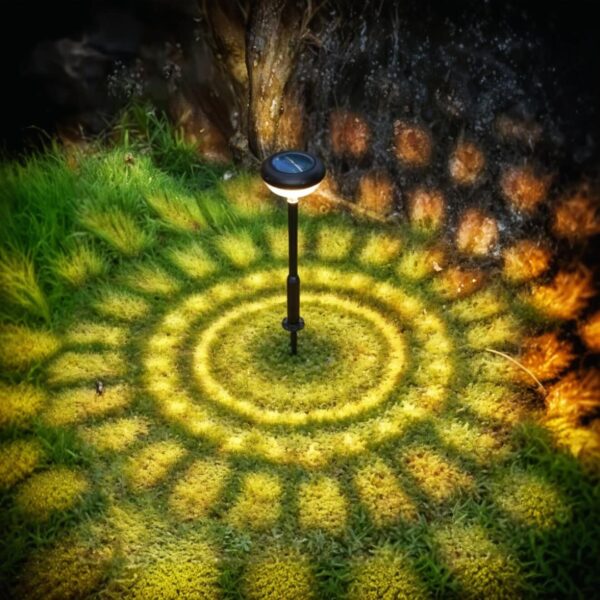⁦Solar powered circular lighting for gardens and businesses⁩ - الصورة ⁦2⁩