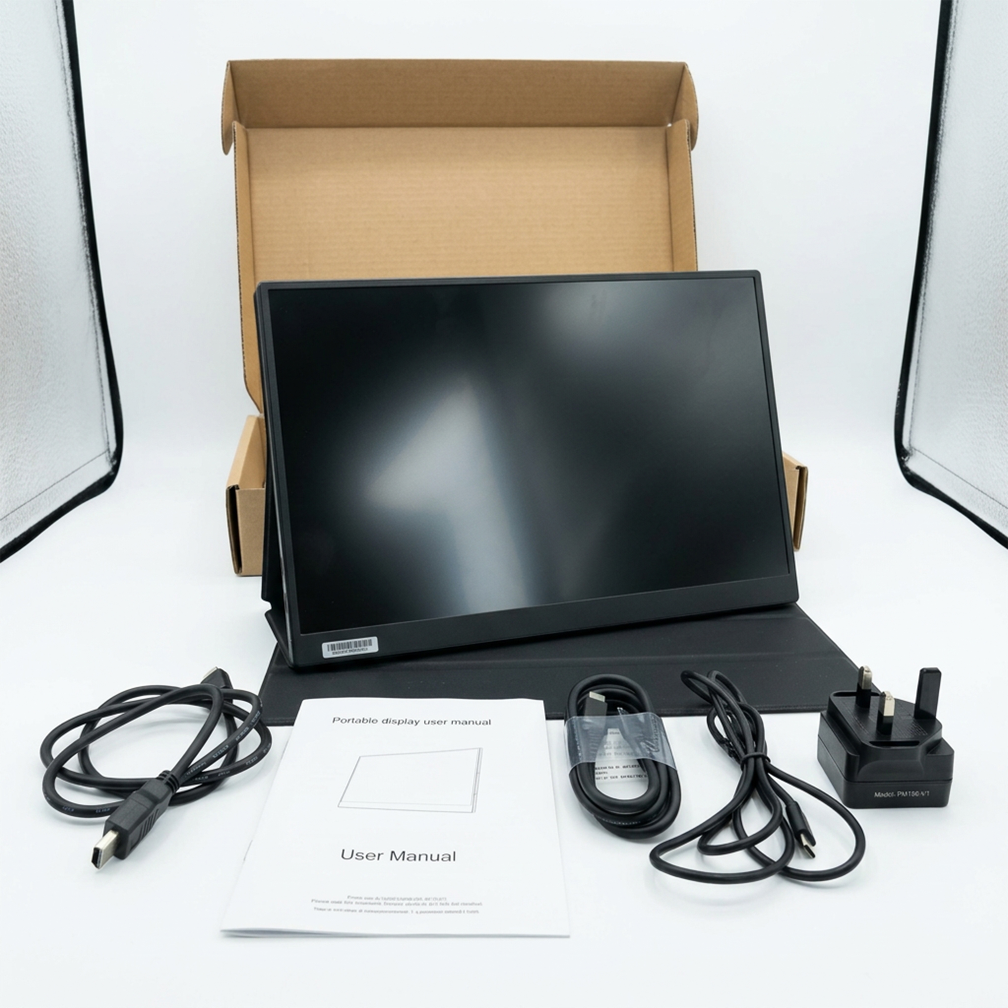Portable Monitor Dual USB C HD 14 Inch - الصورة 2