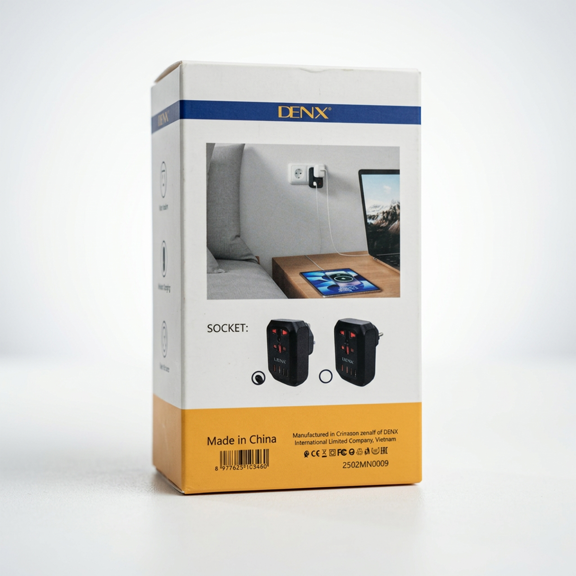 شاحن كل منزل متعدد المداخل (2 مدخل Type -C + مدخلين USB + مدخل فيشة ) بسرعة 20 W سعر الجملة - الصورة 4