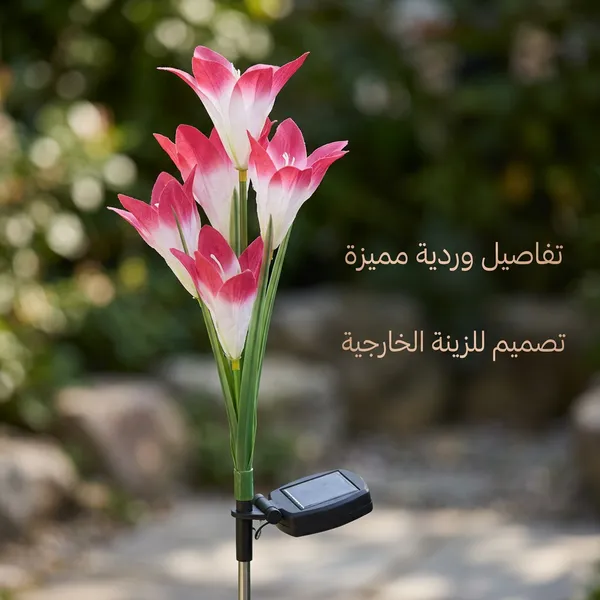 زهور زينة بالطاقة الشمسية تضيء - الصورة 4